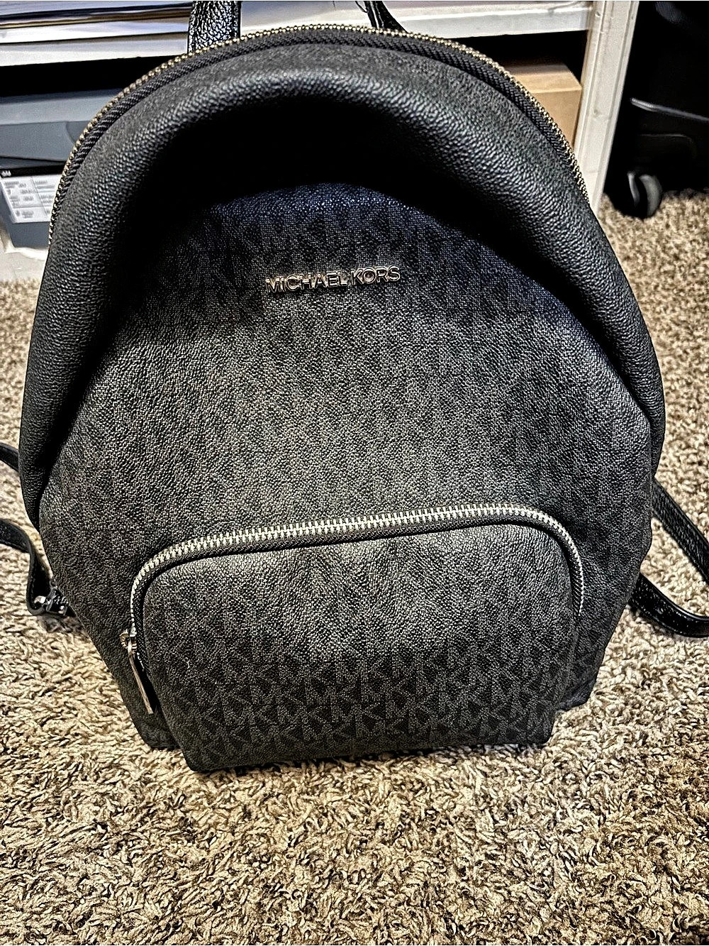 Michael Kors Rhea Mini Logo Backpack Black